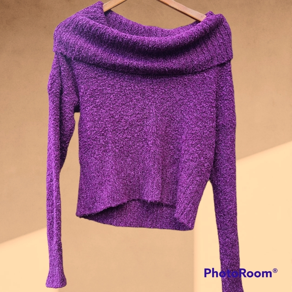 Mudd Magenta Cowl Neck Sweater size Medium